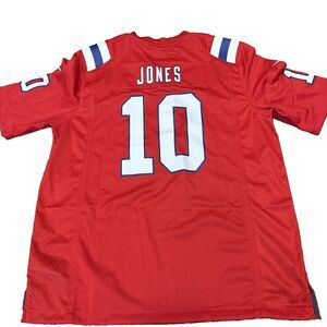 NWOT Nike New England Patriots #10 Mac Jones Red Jersey Size L